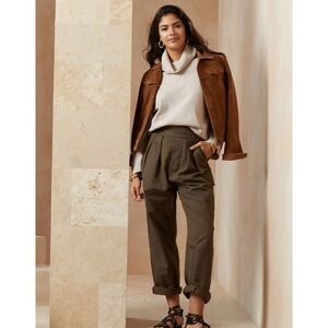 BNWT Banana Republic Cowl Jumper Sweater in Oatmeal Heather